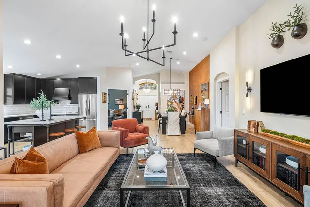 a view of outdoor space with seating area