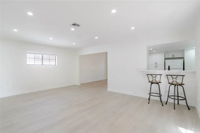 a view of work space with windows