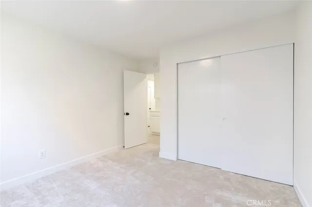 a view of a room with storage