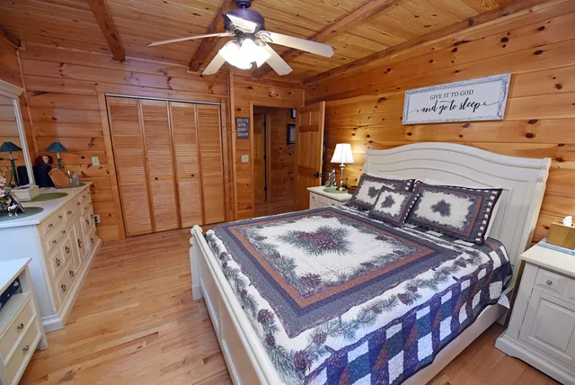 a view of deck with seating area