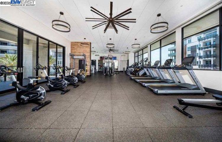 45128 Warm Springs Boulevard, Unit 105 Fremont, CA 94539 - Photo 10 of 11 a view of a room with gym equipment
