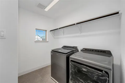 a view of a backyard with stairs