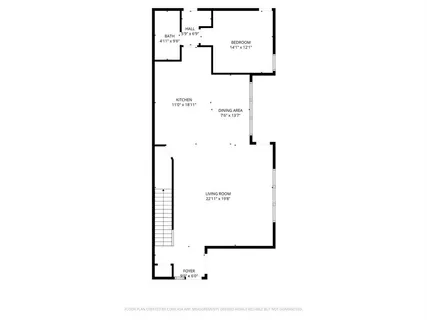 a picture of a bench in front of door