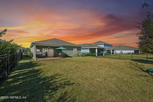 a house view with a outdoor space