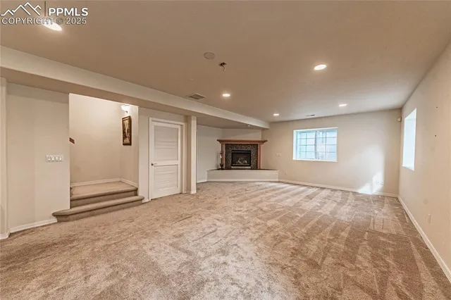 a view of outdoor space with seating area