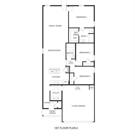 a view of an empty room