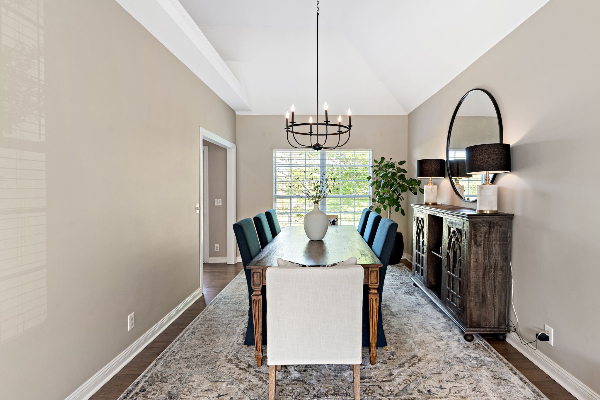 3156 Vera Valley Road Franklin, TN 37064 - Photo 7 of 44 a view of a dining room with furniture window and wooden floor