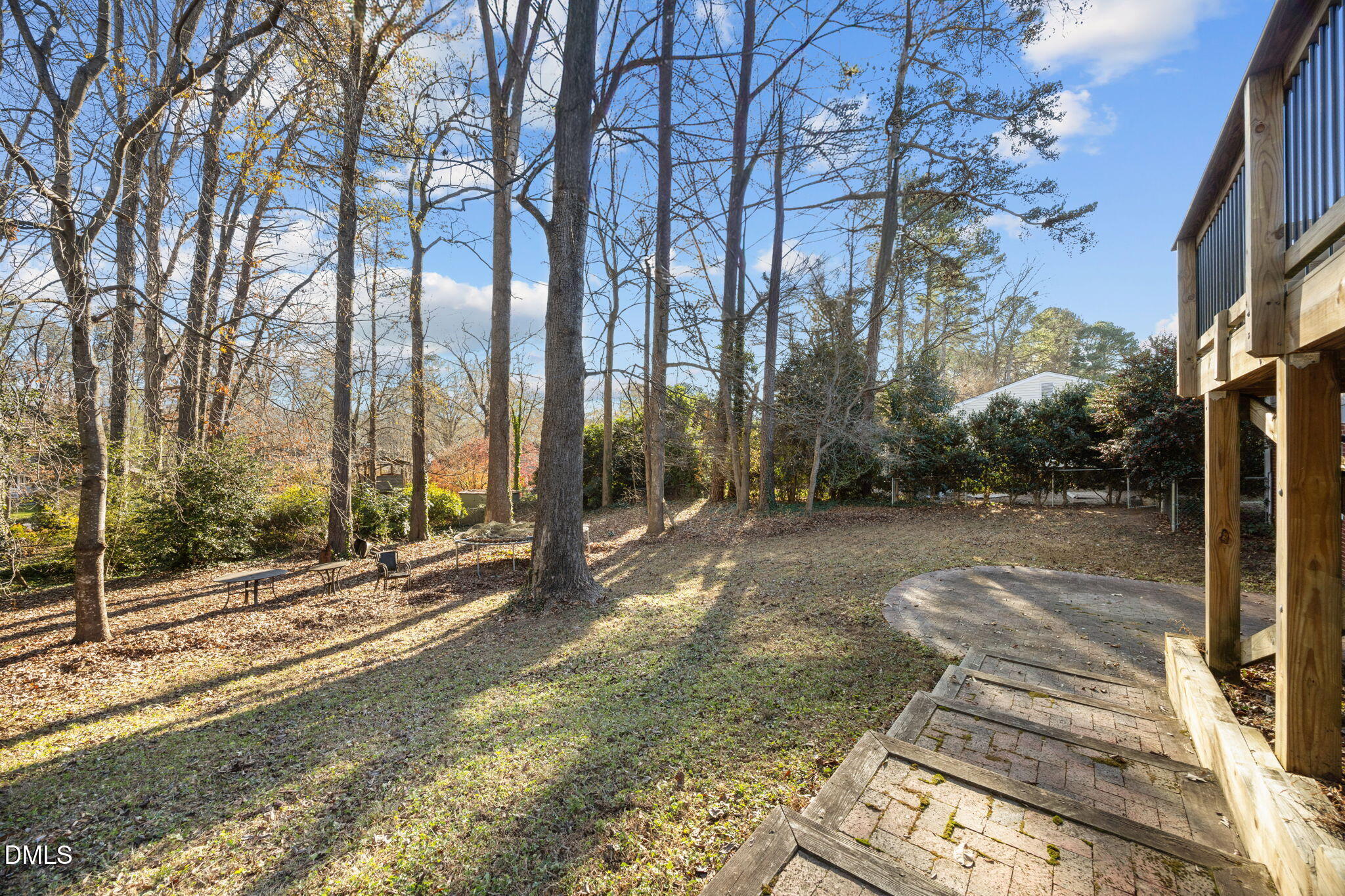 4828 Latimer Road Raleigh, NC 27609 - Photo 33 of 47 a view of a yard with trees