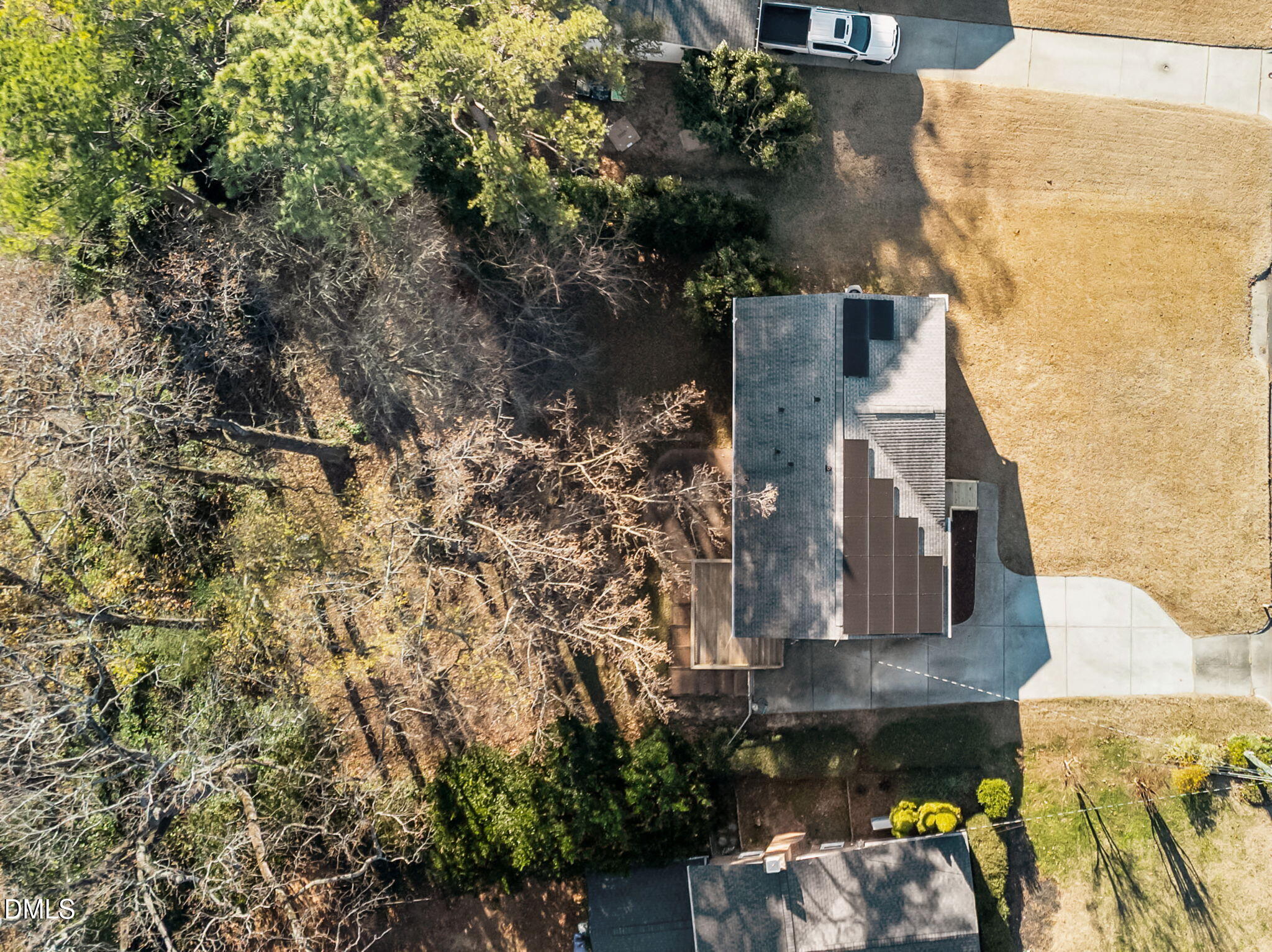 4828 Latimer Road Raleigh, NC 27609 - Photo 45 of 47 an aerial view of a house with a yard