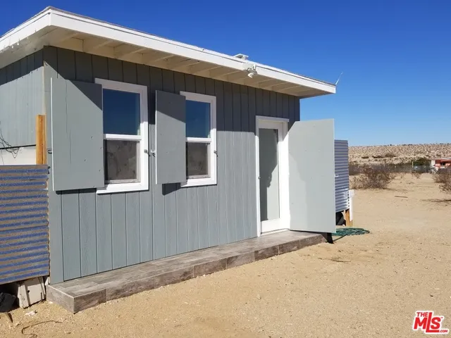 a backyard of a house