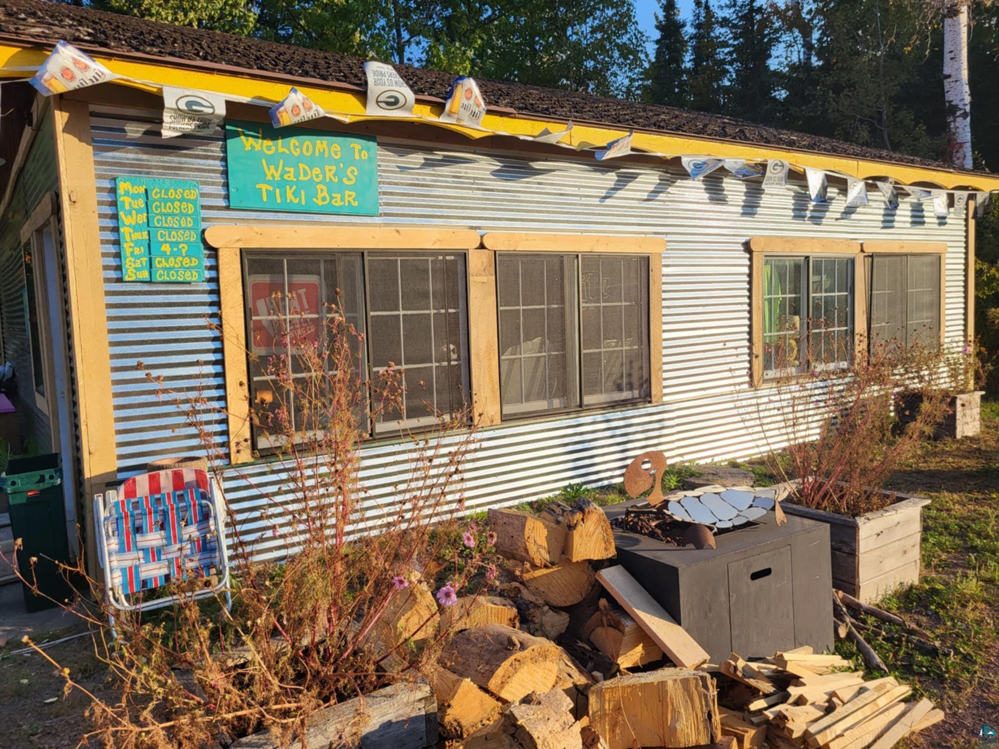 22270 County Highway Cornucopia, WI 54827 - Photo 2 of 4 Newly Sided Tiki Bar