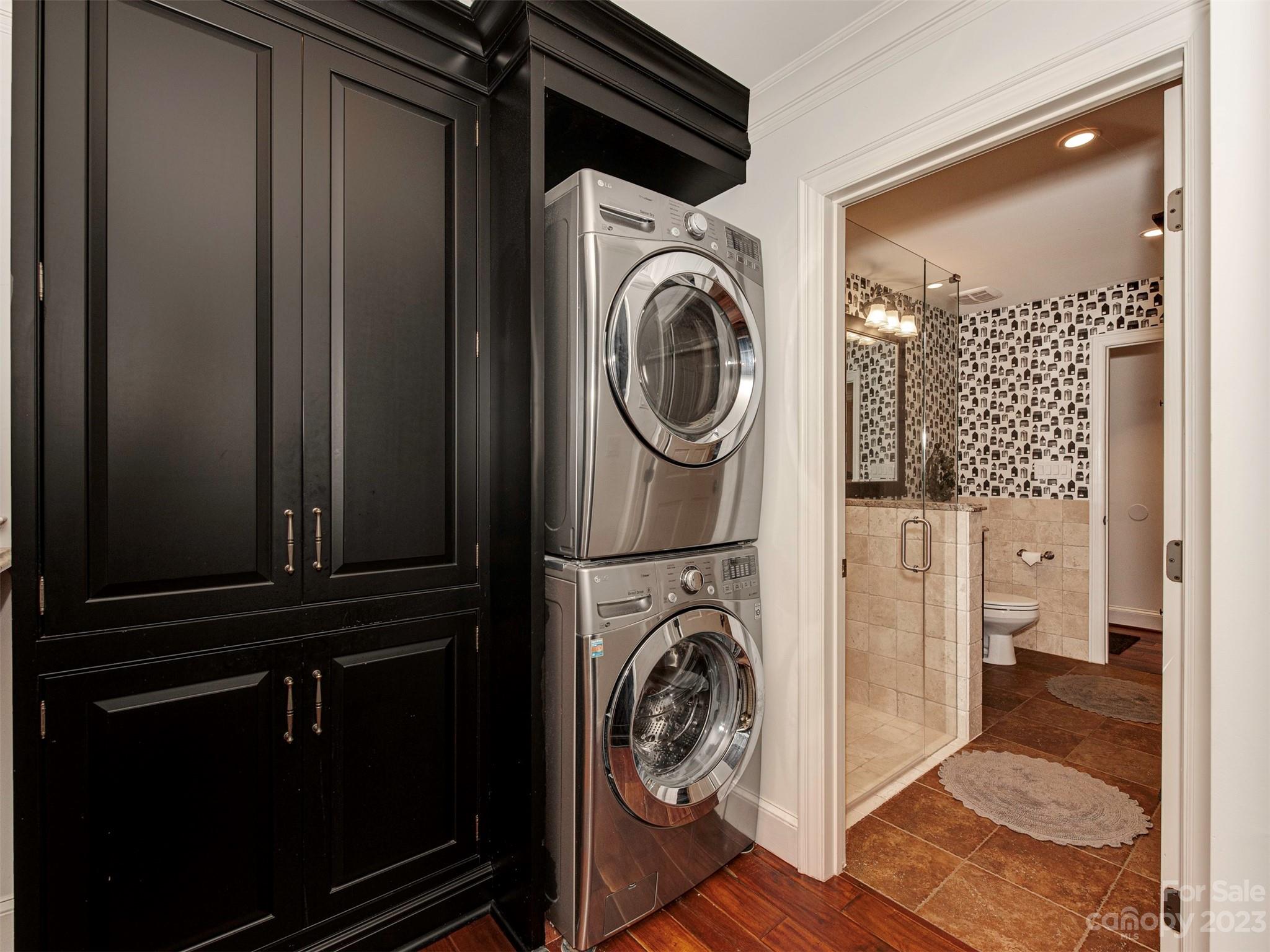 3101 High Ridge Road Charlotte, NC 28270 - Photo 12 of 45 a view of a storage & utility room with washer and dryer