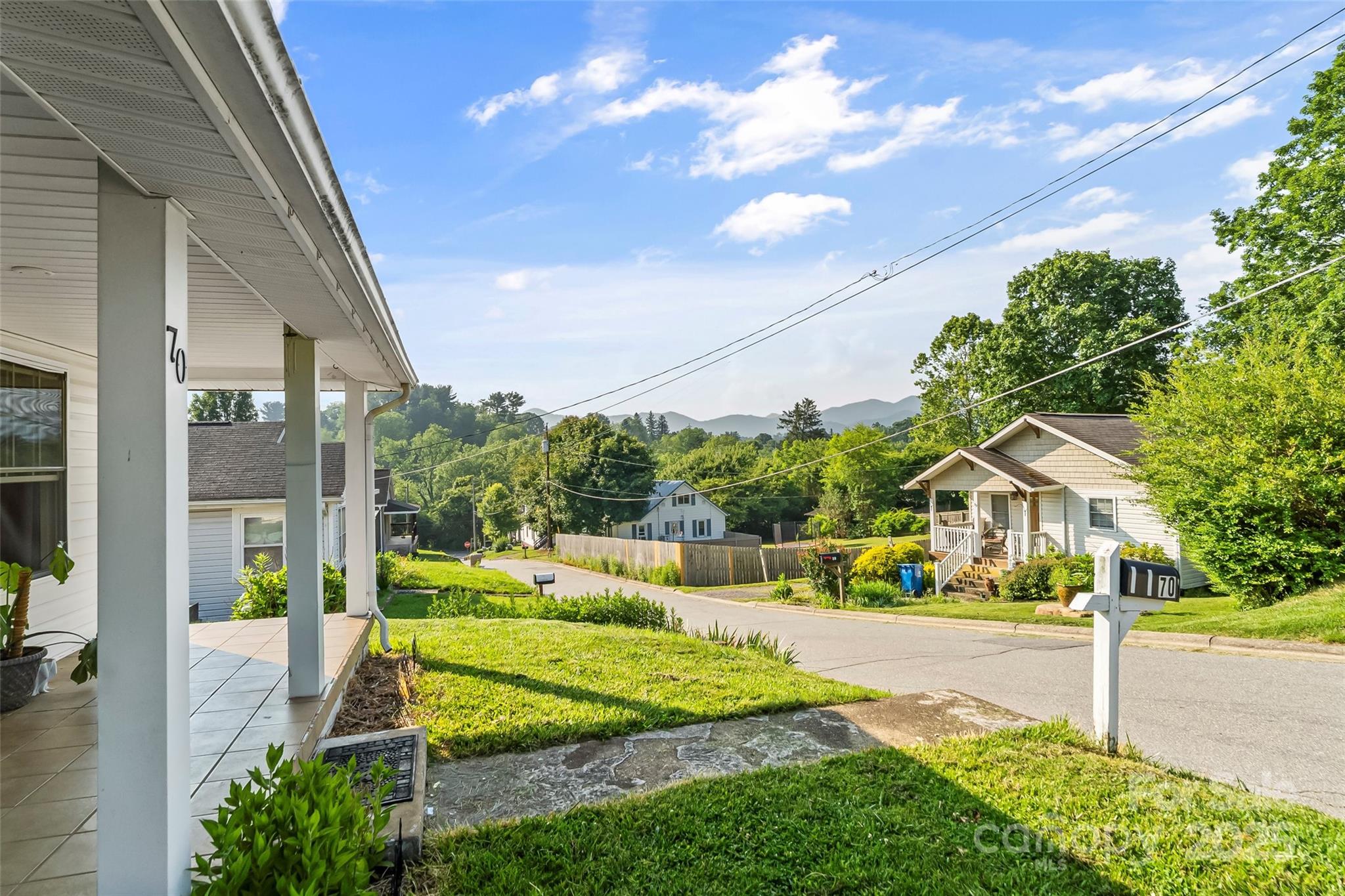 70 1st Street Canton, NC 28716 - Photo 6 of 34 a front view of house with yard and green space