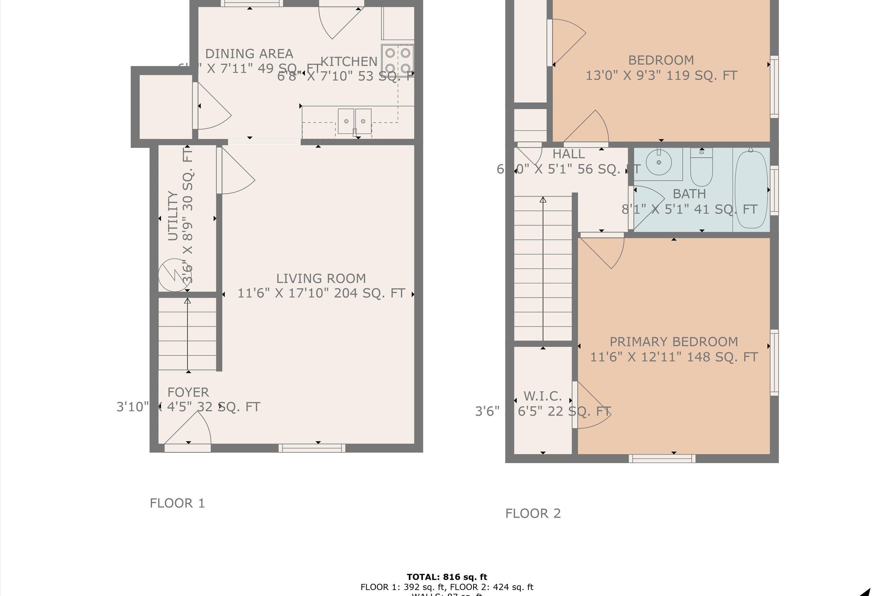 713 Bibb Street Northeast Roanoke, VA 24012 - Photo 25 of 25 24-Floor Plan