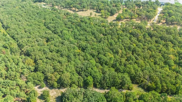 a view of a lush green field