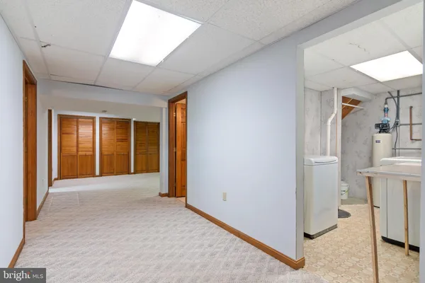 a view of balcony with wooden floor