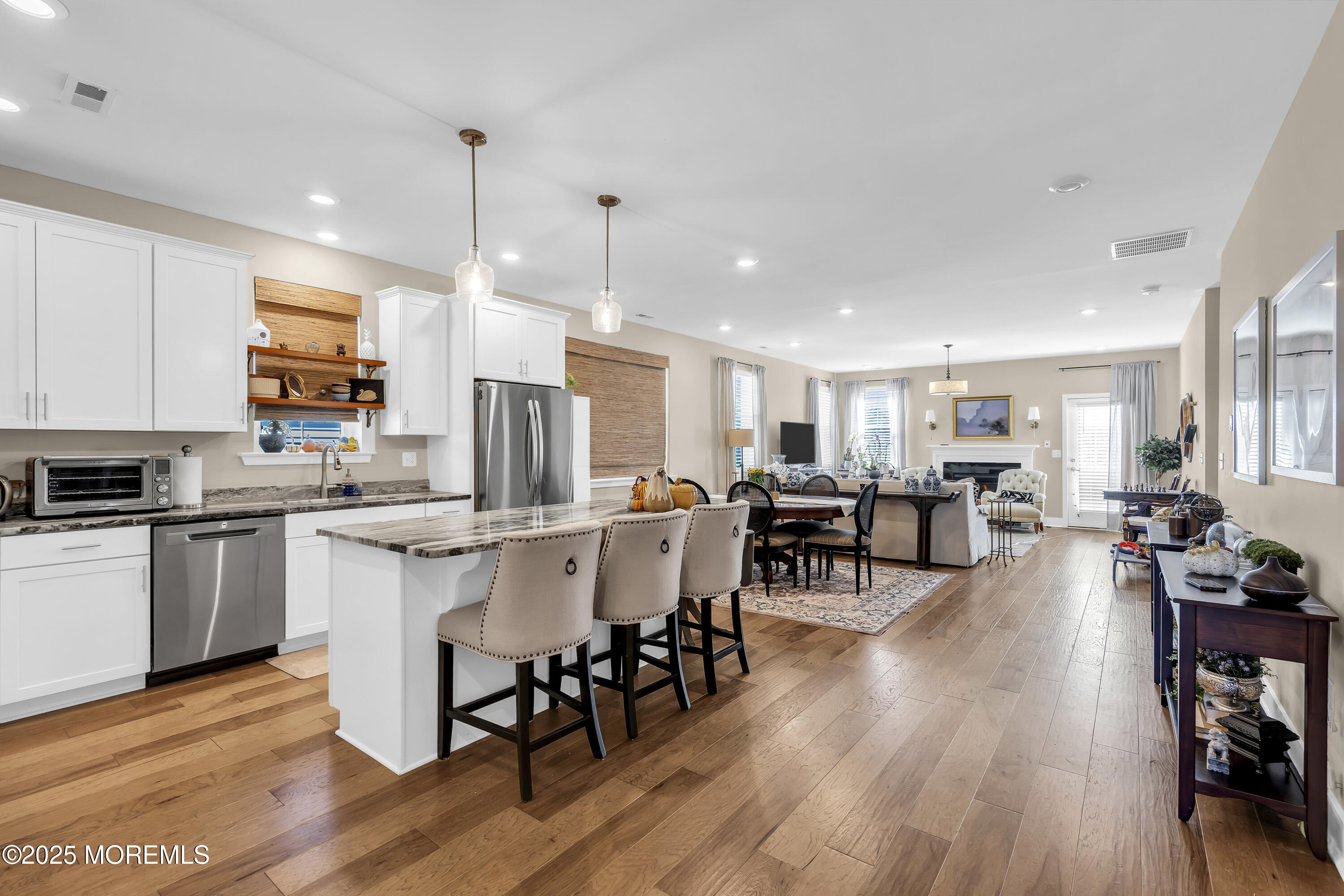 35 Saratoga Road New Egypt, NJ 08533 - Photo 13 of 41 a kitchen with lots of counter top space and wooden floor