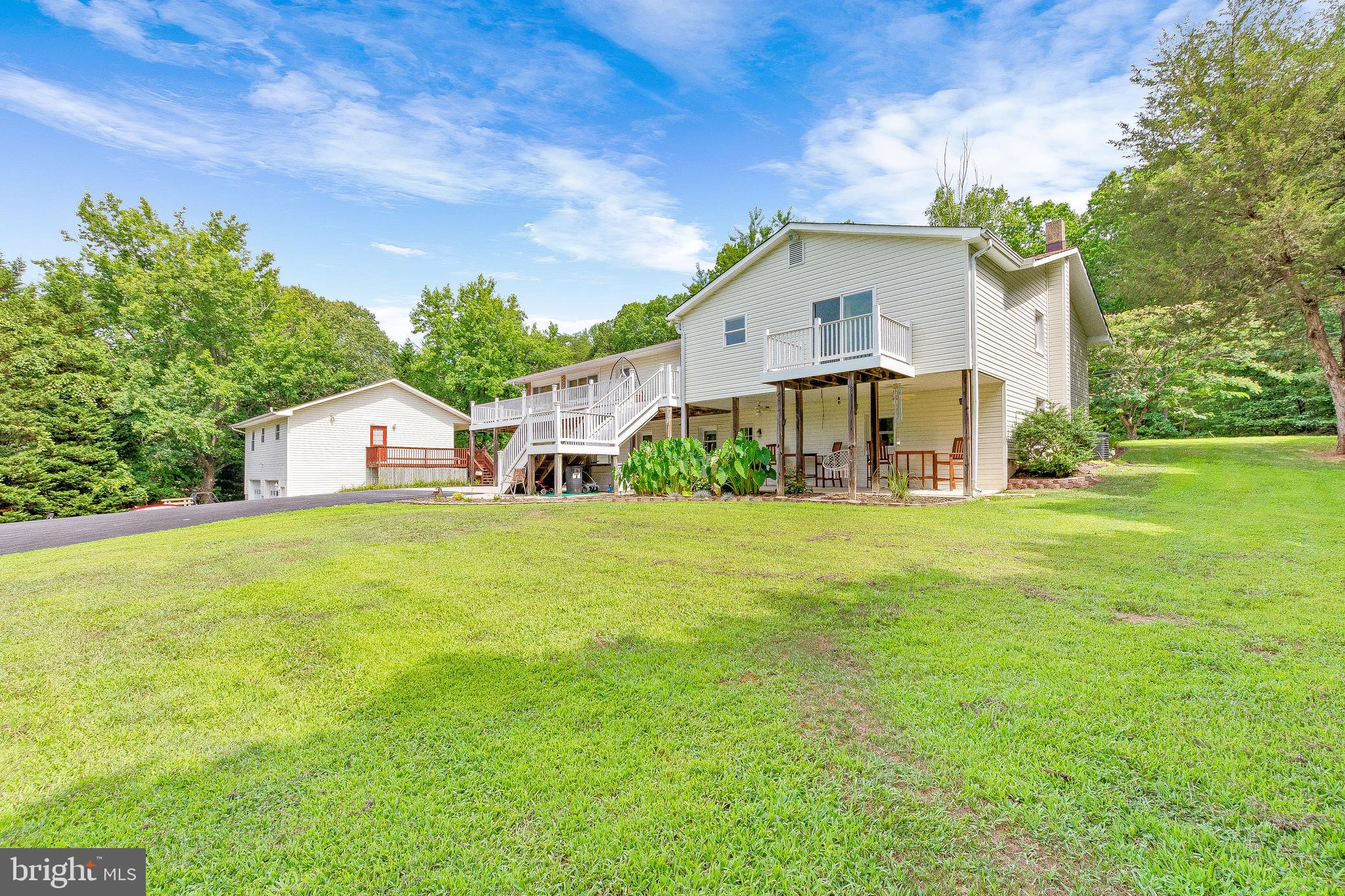 1070 Clay Hammond Road Prince Frederick, MD 20678 - Photo 70 of 81 Rear Yard w/ view of Detached Garage
