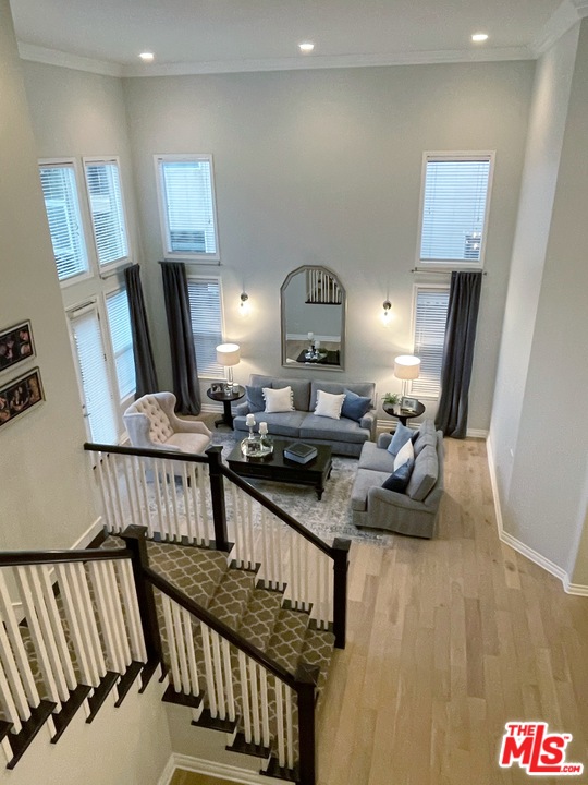 26810 Kendall Lane Stevenson Ranch, CA 91381 - Photo 14 of 44 a living room with furniture and a flat screen tv