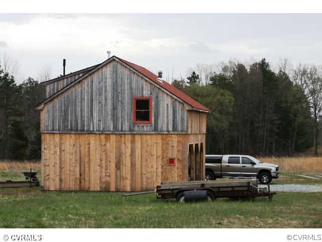 1075 East Orgainsville Road Red Oak, VA 23964 - Photo 6 of 10 Exterior Front - Pole Barn/Cabin Shell