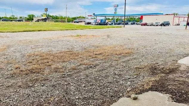 a view of a backyard and a yard