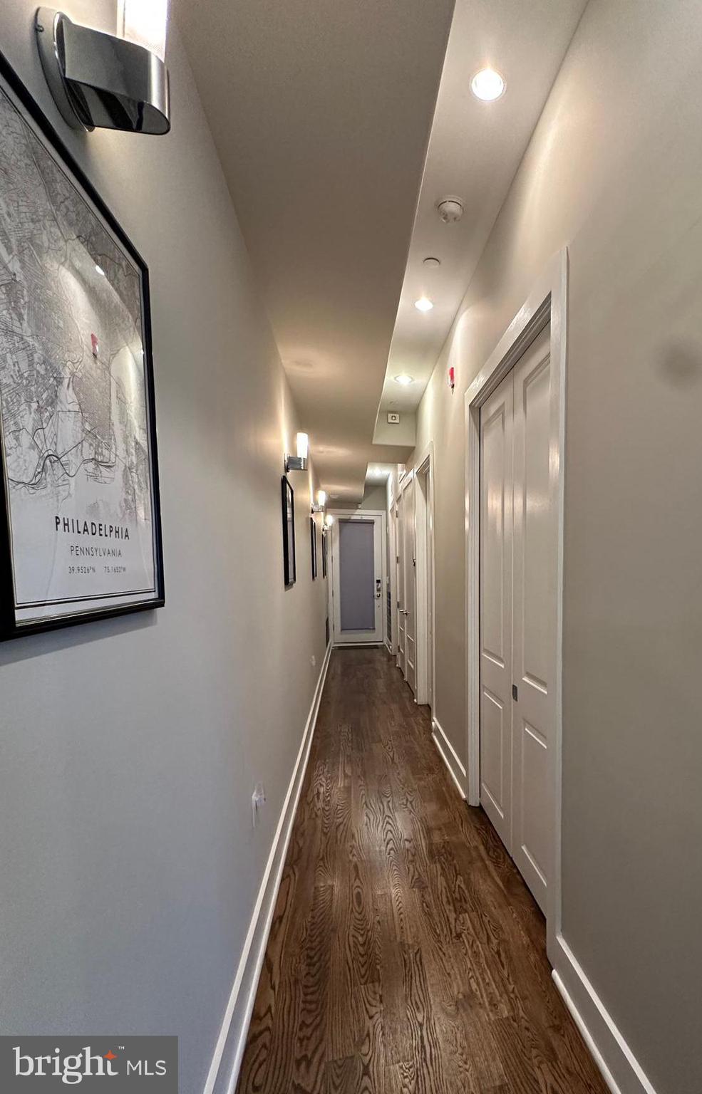 1233 Bainbridge Street, Unit H Philadelphia, PA 19147 - Photo 15 of 24 a view of gallery with wooden floor