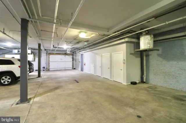 a view of parking garage