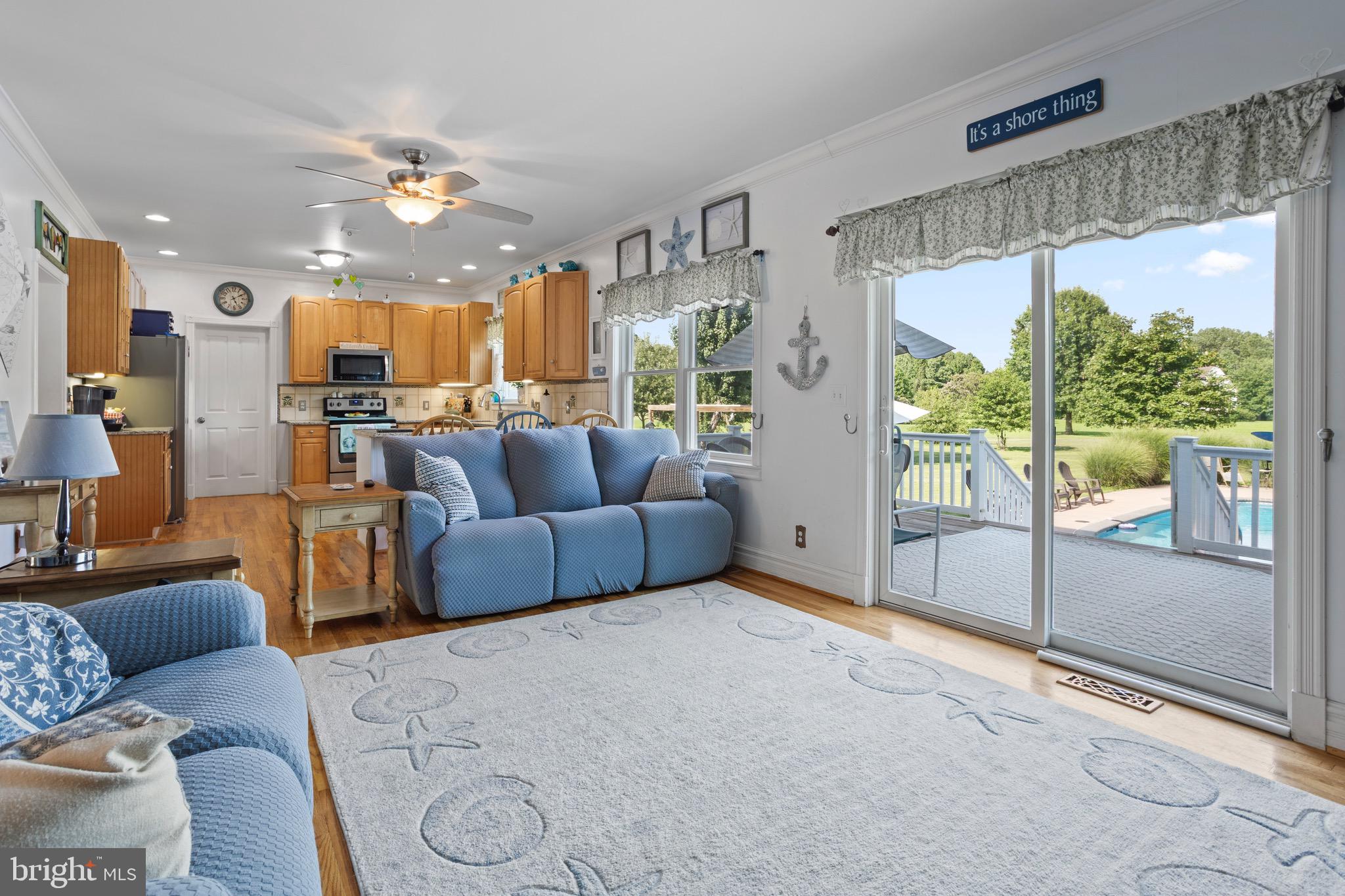 4957 Bar Neck Road Tilghman, MD 21671 - Photo 18 of 45 Family room leading into the kitchen