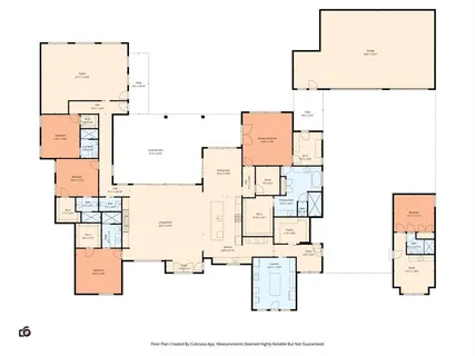 an aerial view of a kitchen with a sink