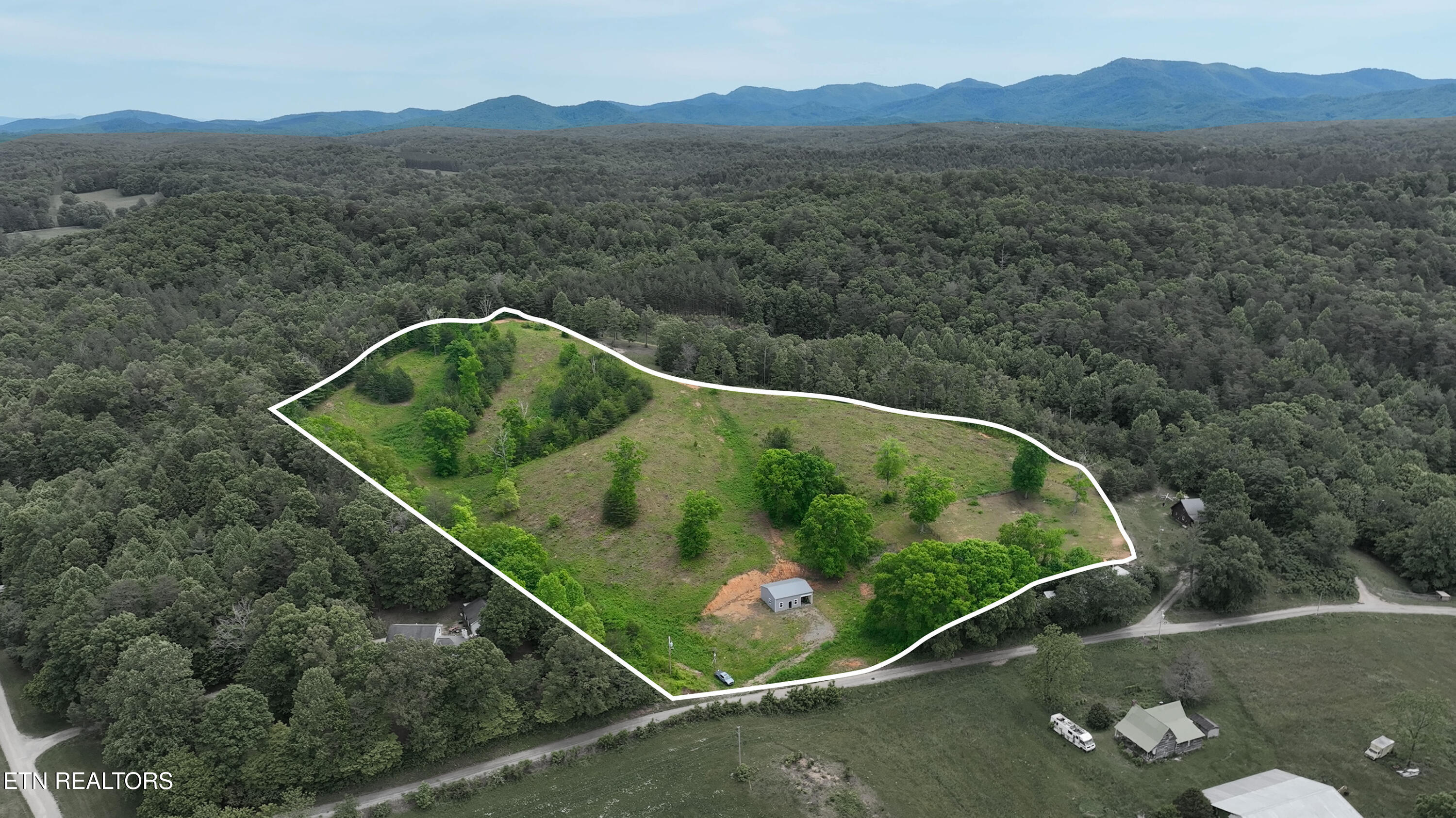 336 Carruth Road Turtletown, TN 37391 - Photo 21 of 26 Aerial Showing Approximate Boundary