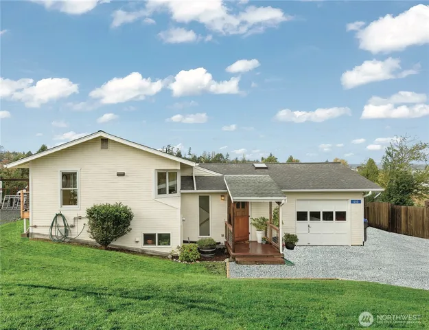 a front view of a house
