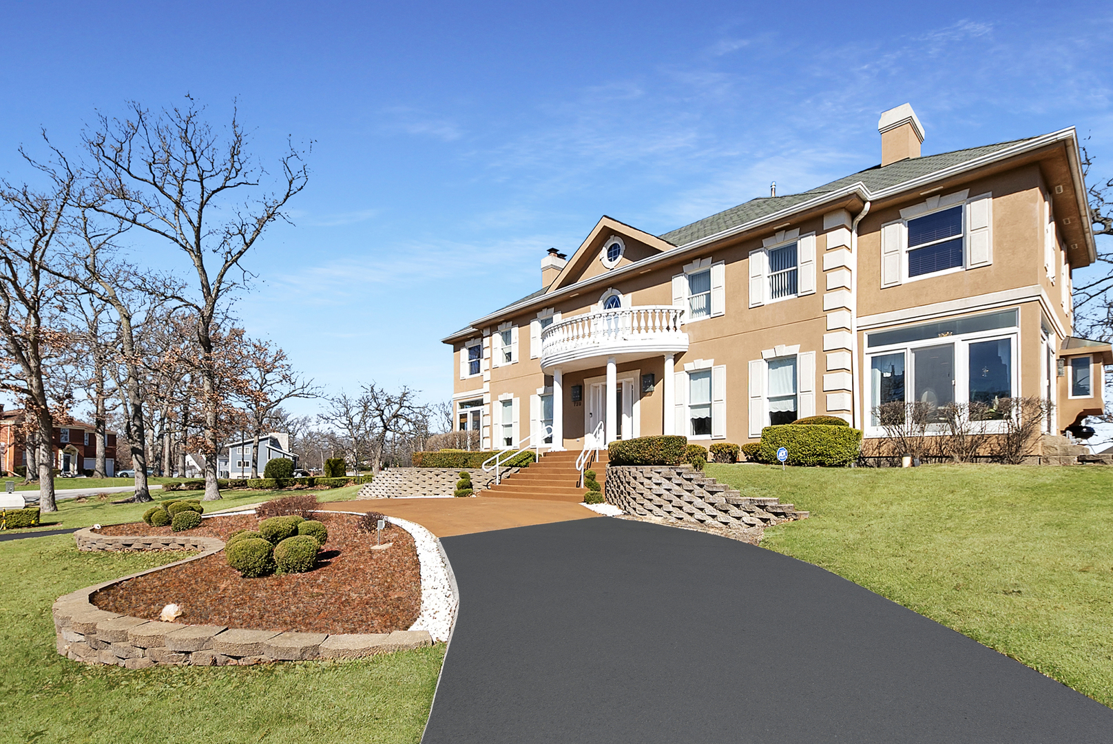 739 Aberdeen Drive Crete, IL 60417 - Photo 27 of 35 a front view of a house with garden and trees