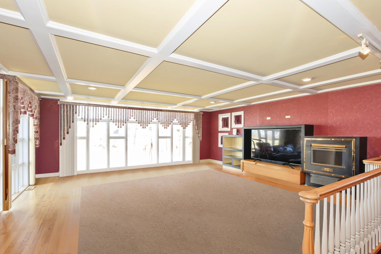 739 Aberdeen Drive Crete, IL 60417 - Photo 10 of 35 a view of an empty room with a fireplace and a window