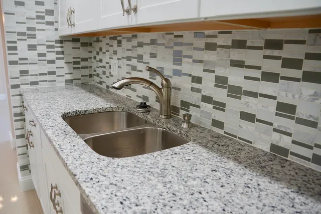 a close view of sink and tap