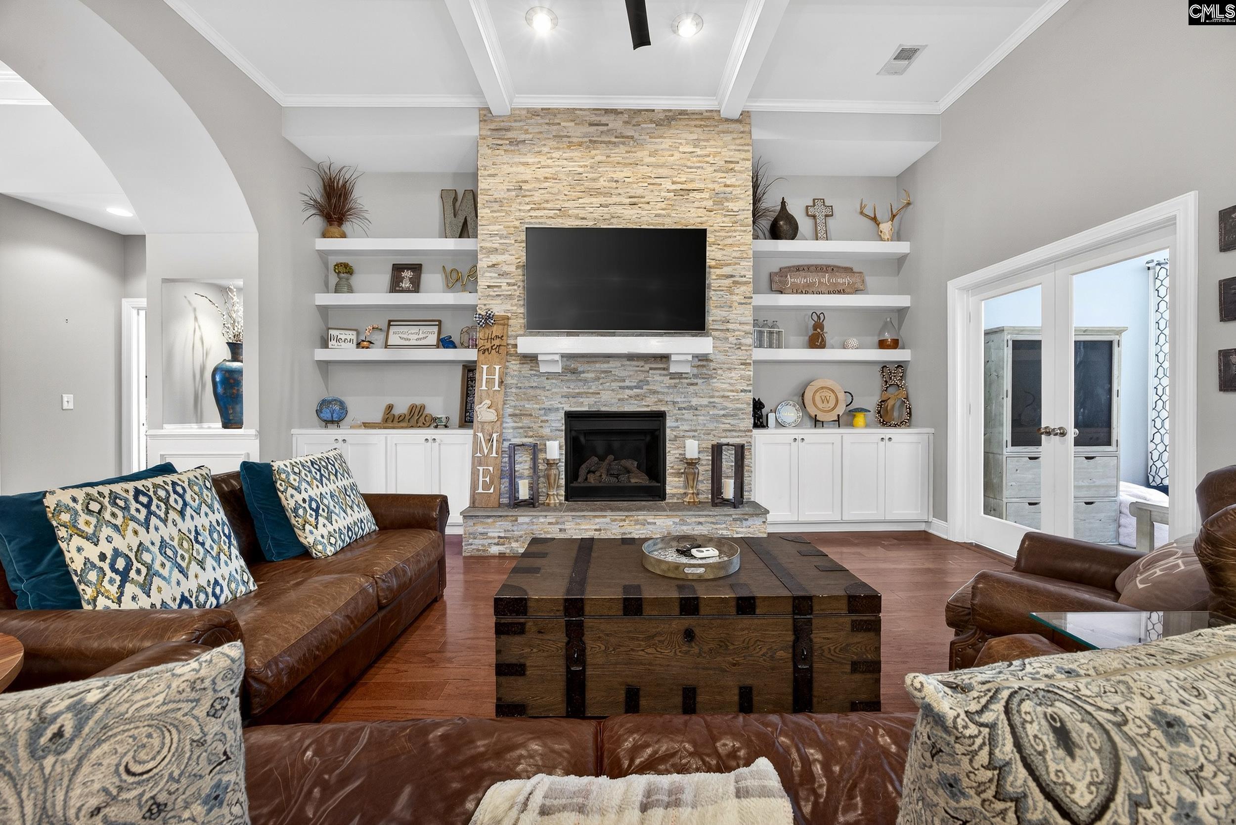 116 Renard Way Gilbert, SC 29054 - Photo 18 of 74 a living room with furniture and a fireplace
