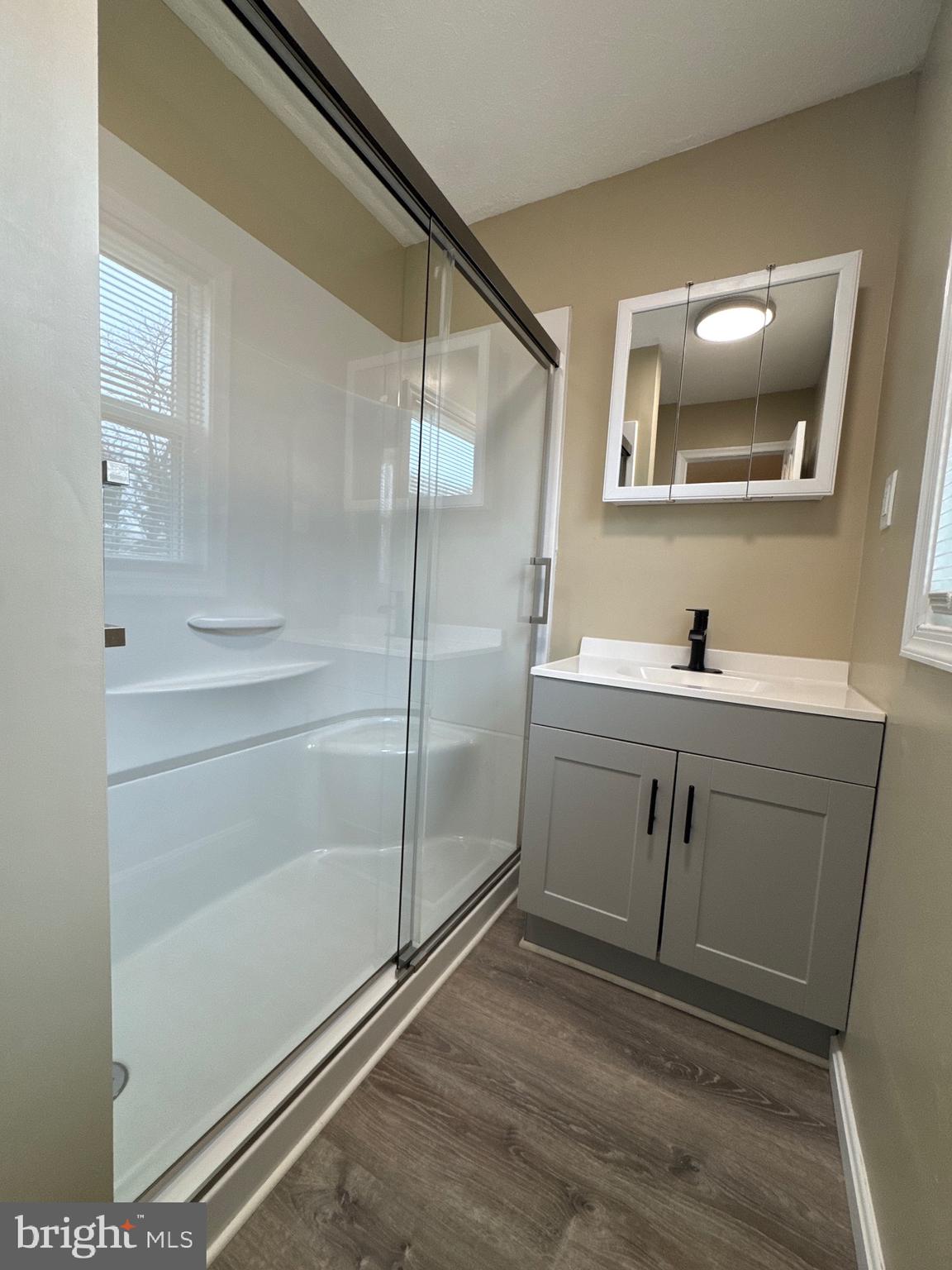 127 Longstreet Avenue Winchester, VA 22603 - Photo 14 of 18 a bathroom with a shower sink and mirror