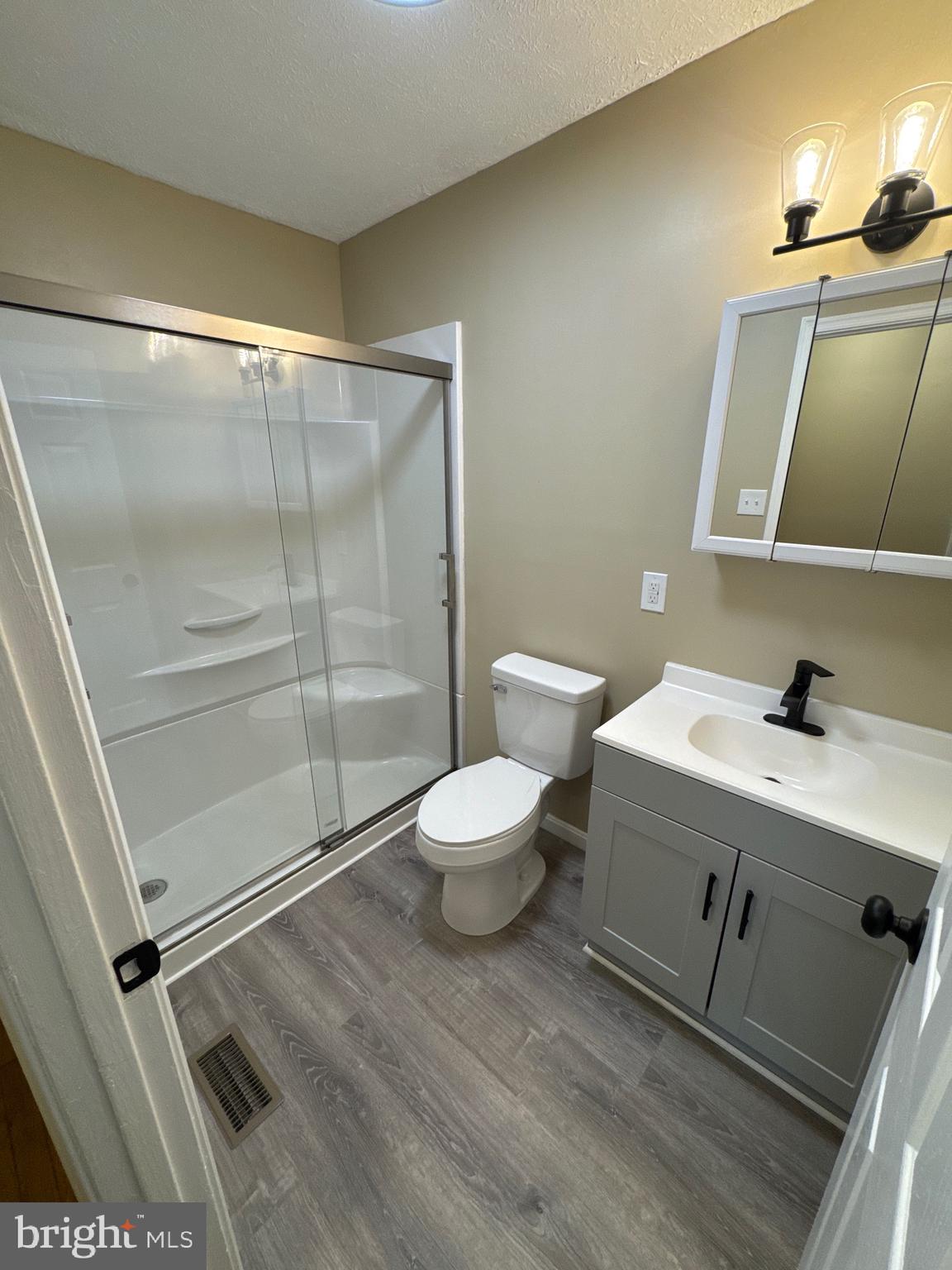 127 Longstreet Avenue Winchester, VA 22603 - Photo 15 of 18 a bathroom with a toilet sink a mirror and shower