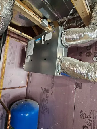 a view of water heater room