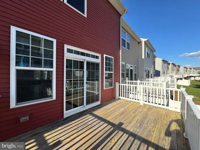 a view of a house with a large window