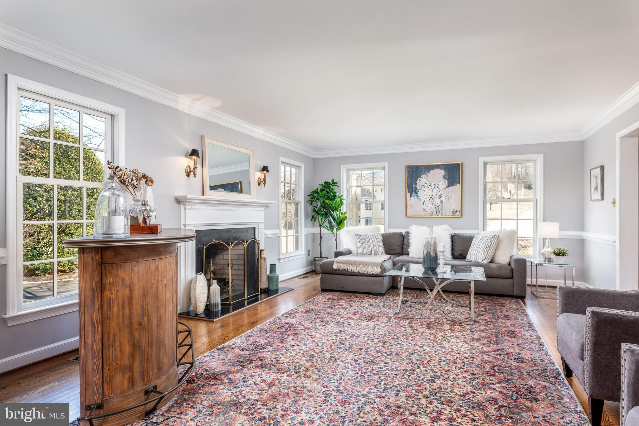 890 Springbank Lane Wayne, PA 19087 - Photo 17 of 46 Living room with fireplace