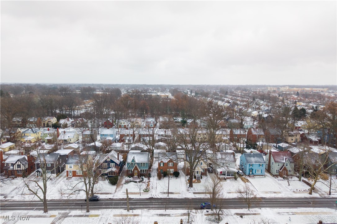 1937 Staunton Road Cleveland, OH 44118 - Photo 31 of 31 Snowy aerial view with a residential view