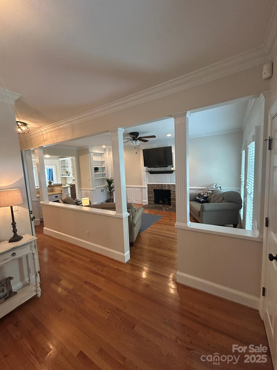 5300 Green Rea Road Charlotte, NC 28226 - Photo 5 of 42 a view of a living room and a wooden floor