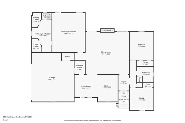 $365,000 | 3104 Nottingham Drive, Denton, TX 76209