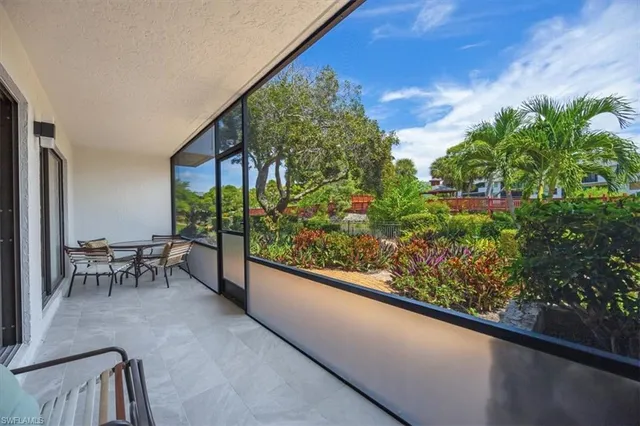 a view of outdoor space with seating area