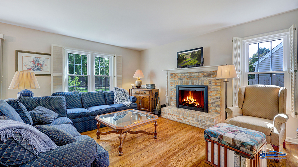 245 Pilgrims Path Gurnee, IL 60031 - Photo 5 of 54 a living room with furniture and a fireplace