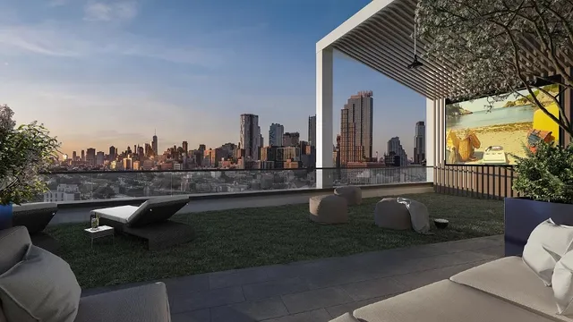 a front view of a building