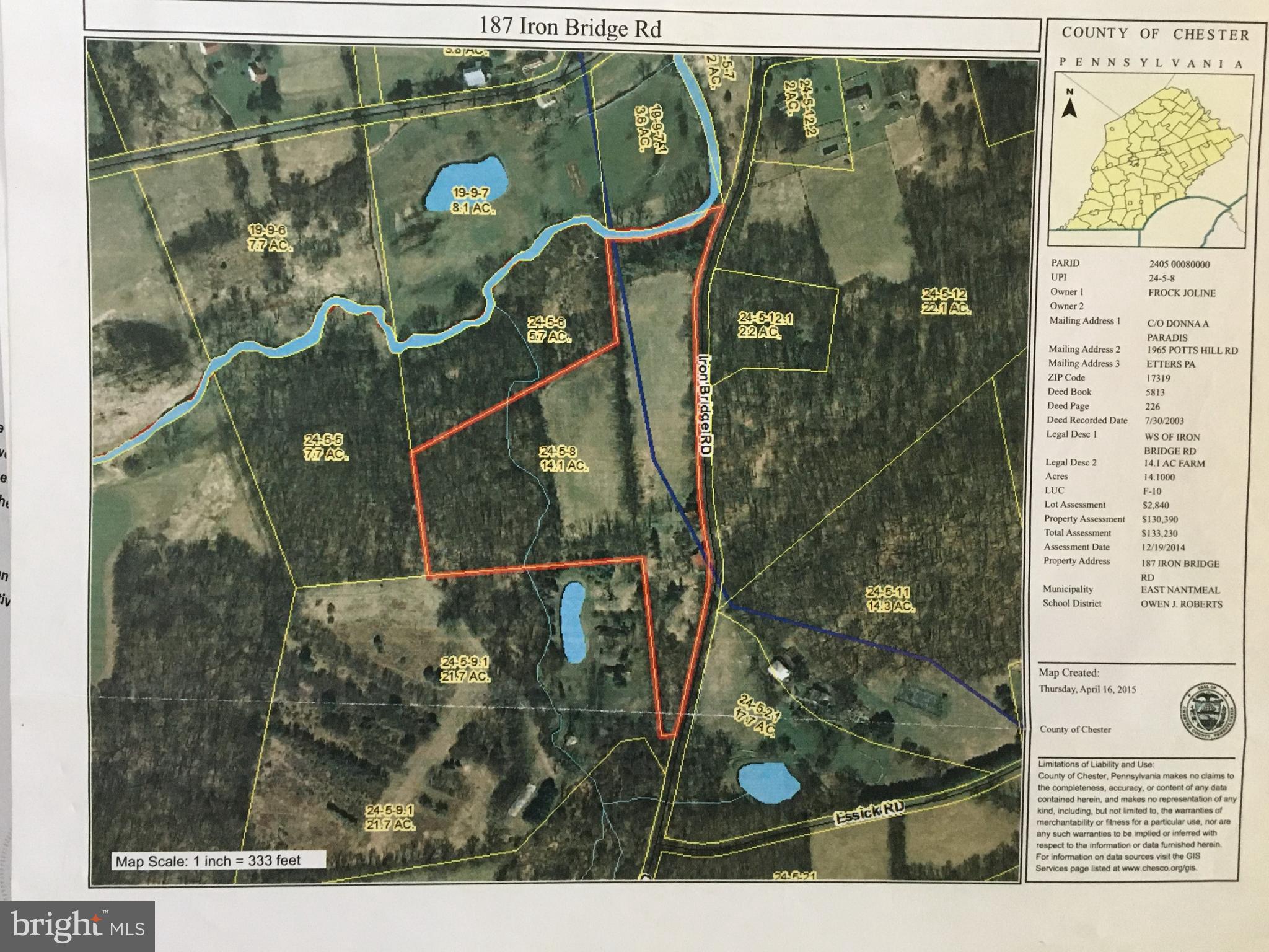 187 Iron Bridge Road Glenmoore, PA 19343 - Photo 50 of 58 Aerial map