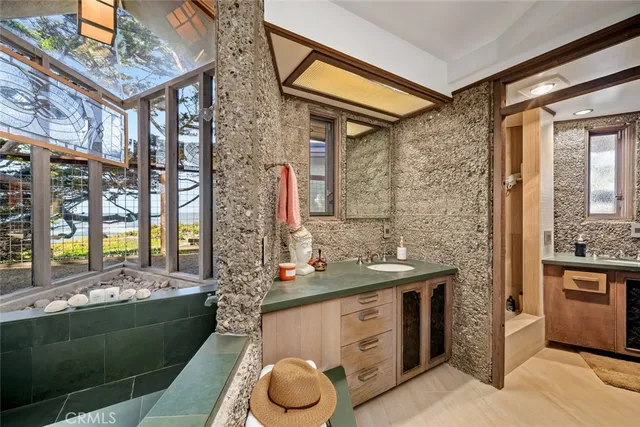 a view of balcony with furniture and wooden floor