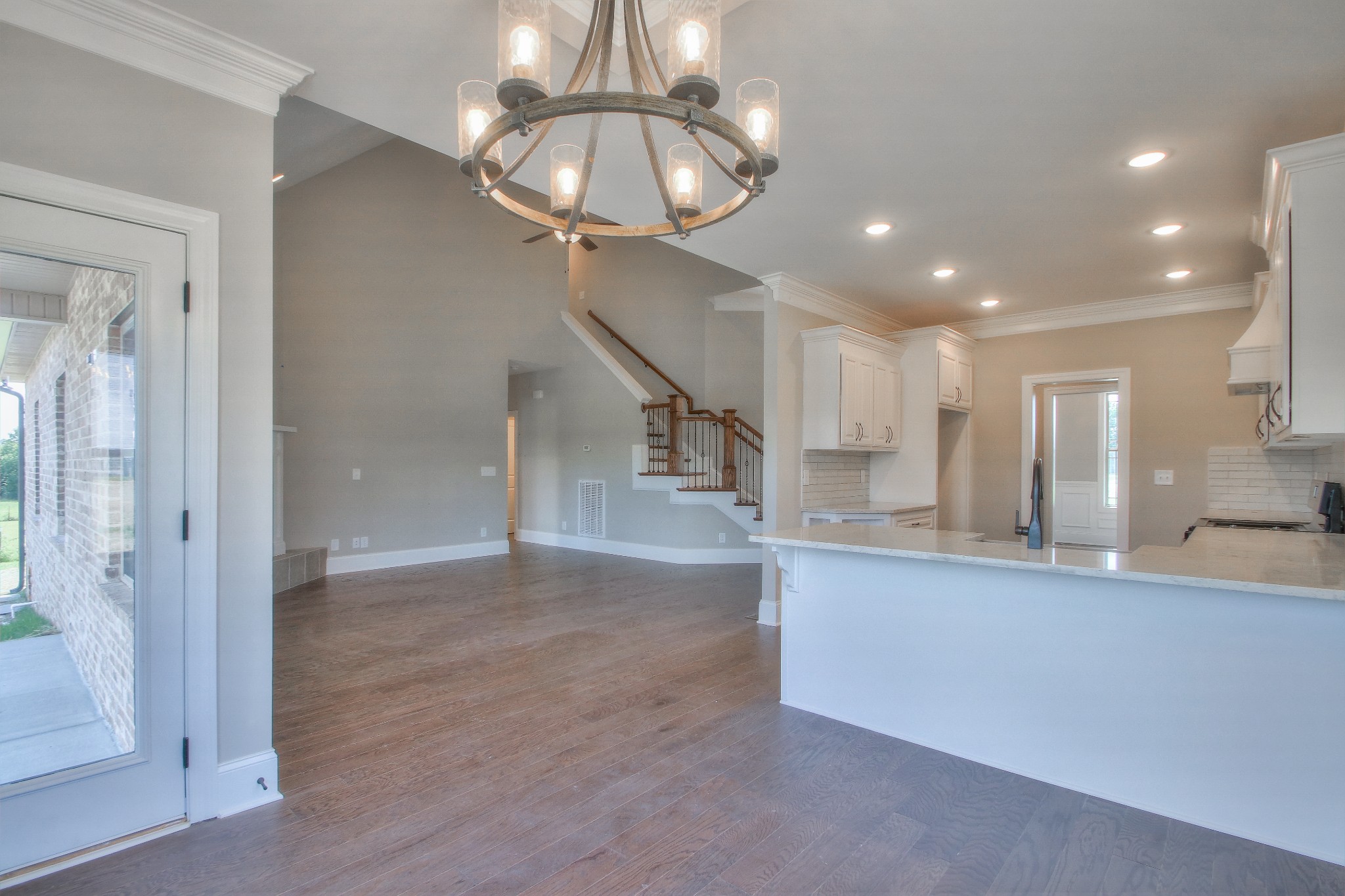 437 Burford Road Lebanon, TN 37087 - Photo 17 of 43 a view of a kitchen with a sink and chandelier