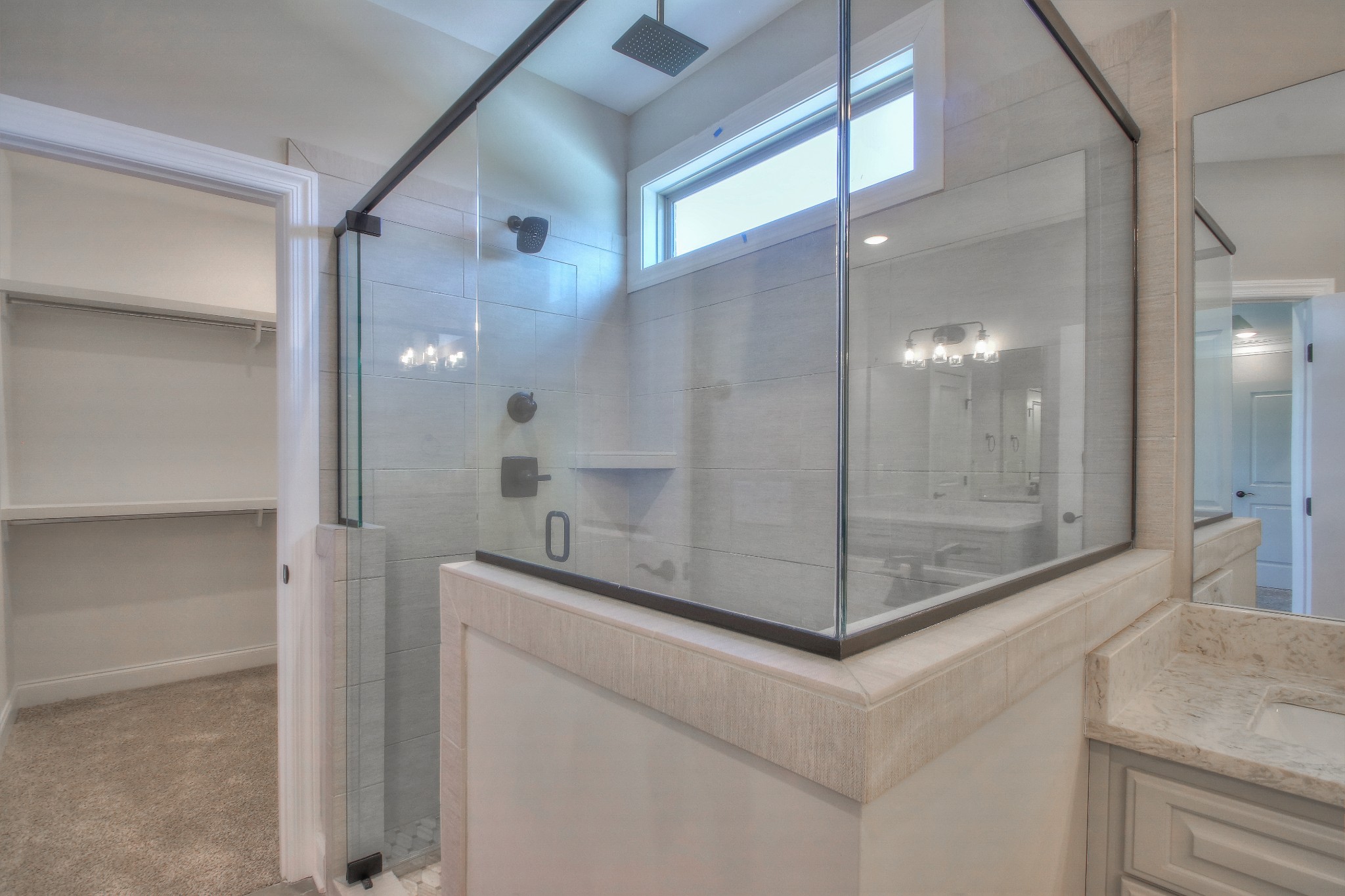 437 Burford Road Lebanon, TN 37087 - Photo 27 of 43 a bathroom with a shower and mirror